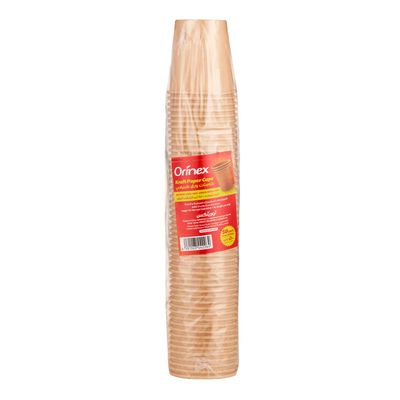 Orinex Paper Cups Kraft 50 Pieces