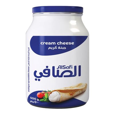 الصافي  شبيه جبنة كريم كامل الدسم إناء 500 جرام