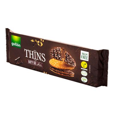 Gullon Biscuit Thins With Oat & Dark Chocolate 150 G