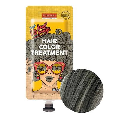 Purederm 10 Days Magic Hair Color Treatment - Ash Gray - 25g