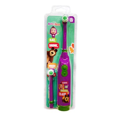 Fab Lab Nickelodeon Soft Electric Toothbrush + Extra Brush - Masha and the Bear