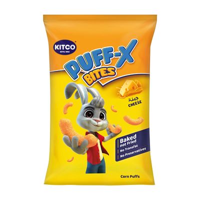 Kitco Corn Puffs Bites With Cheddar Cheese Flavour 90 G