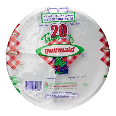 Gulfmaid Plastic Divided Plates No 26