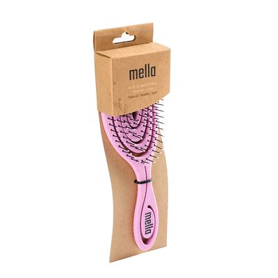Mella Professional Oval Hair Brush - Pink
