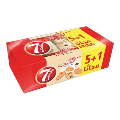 سفن دايز كرواسان كريمة الكاكاو كرتون 5+1 مجانا 264 جرام
