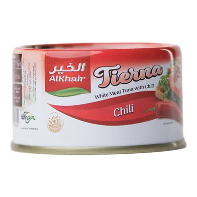 الخير تيرنا تونا لحم ابيض بالفلفل الحار - 80 جرام 