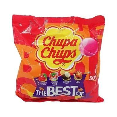 Chupa Chups Lollipop Assorted Flavors Imported 50 Pieces 550 G