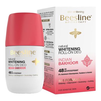 Beesline Whitening Deodorant Roll-On - Indian Bakhoor - 50ml