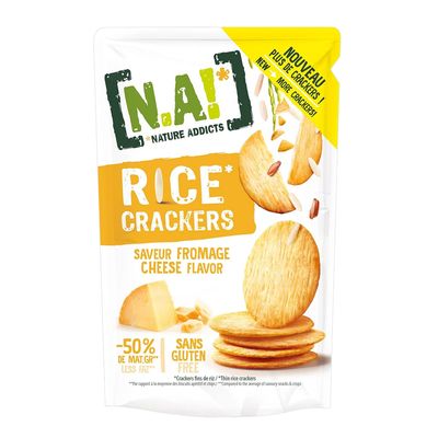 Nature Addicts Crackers Rice Cheese Flavor Gluten Free 85 G