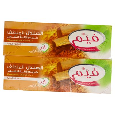  فام كريم ازالة الشعر الصندل الملطف مع لوشن التلطيف مجانا 120 جرام × 2