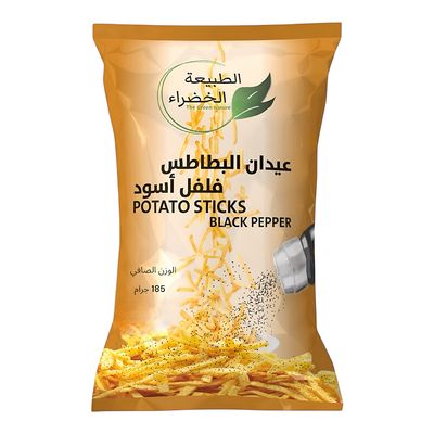 The Green Nature Potato Sticks Black Pepper 185 G