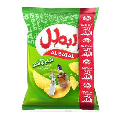 البطل شيبس بنكهة الملح و الخل - 110 جرام