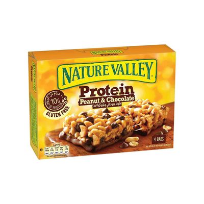 Nature Valley Protein Bar Peanuts With Chocolate package 40 G × 4