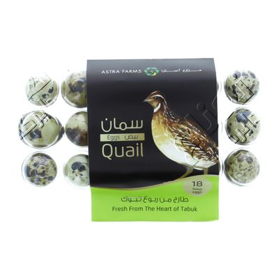 Astra Farms Eggs Quall 18 Pieces