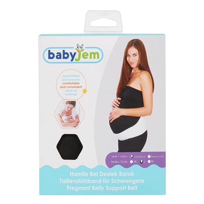  بيبي جيم حزام خصر لدعم الحمل لون اسود مقاس لارج