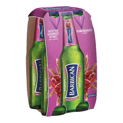 Barbican Malt Beverage With Pomegranate Flavor 330 ML x 4