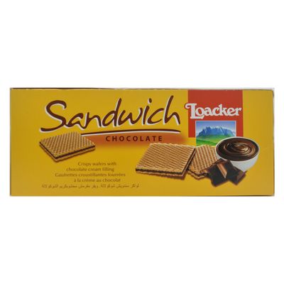 Loacker Wafer Sandwich Filled With Chocolate Cream 25 G × 25 Box