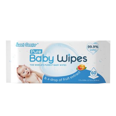 Sweet Carefor Wipes For Baby 60 Wipes