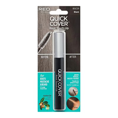 KISS - Quick Cover - Roots Mustache & Beard - X-Large Brush Size - Black - 7 g 