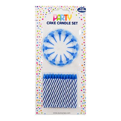 Fun House Birthday Candles Blue  - 6pcs