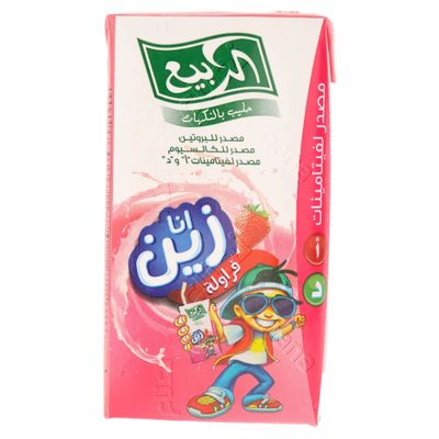 الربيع حليب بنكهة الفراولة انا زين 125 مل