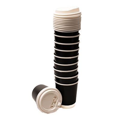 Century Gate Paper Cups With Lid 8 OZ - 10pcs