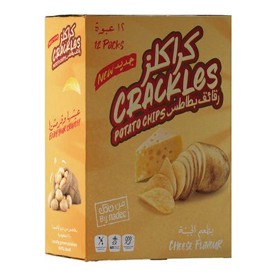 Nadec Crackles Potato Chips Cheese Flavor - 21g x 12