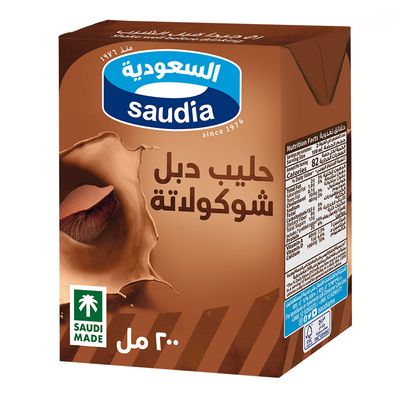 Saudia Flavored Milk Double Chocolate 200 ML
