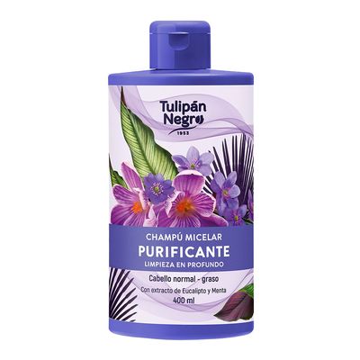 Tulipán Negro Micellar Purifying Shampoo Deep Clean for Normal to Oily Hair - 400ml