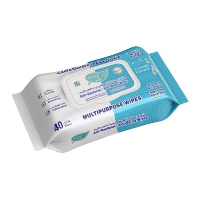  Al Arays Antibacterial And Anti-germ Multipurpose Wipes Alcohol-free Camomile Extract - 40pcs