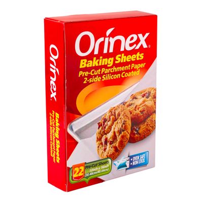 Orinex Baking Sheets 2 Sides Silicone Coated 22 Pieces