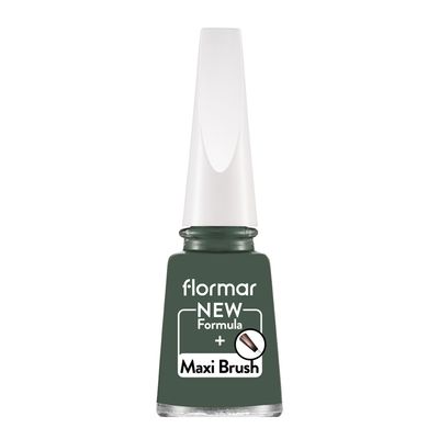 Flormar Nail Enamel - 453 Khaki Green - 11ml