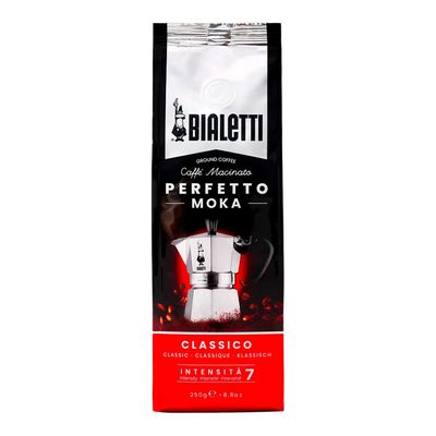 Bialetti Ground Coffee Perfetto Moka Classico - Medium Roast ( Imported ) - 250g