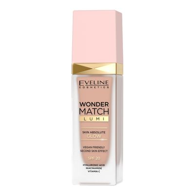 Eveline Wonder Match Foundation with SPF 20 - No. 20 - Nude - 30 ml
