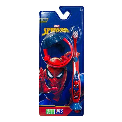 Fab Lab Marvel Toothbrush with Light-Up Clock - Spiderman