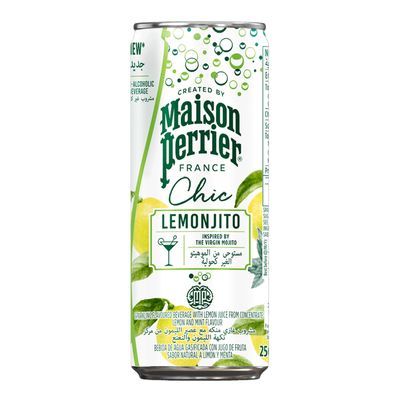 Maison Perrier Sparkling Beverage With Concentrated Juice Lemon And Mint Flavor - 250ml