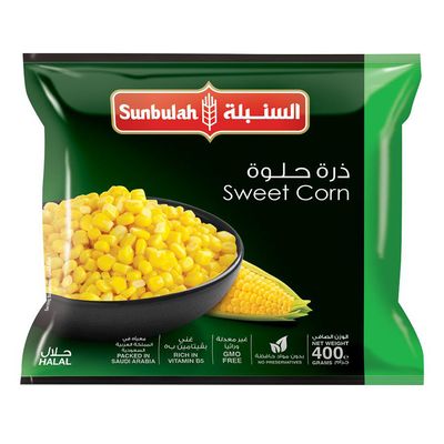 السنبلة ذرة حلوة مجمدة 400 جرام