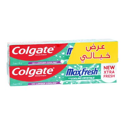 كولجيت معجون اسنان ماكس فريش 75 مل × 2