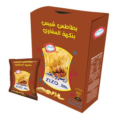 Fesh Fash Chips Zizo BBQ Flavor 20 G × 18