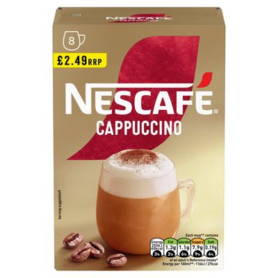 Nescafe Cappuccino Instant Coffee ( imported ) - 8× 15.5 g 