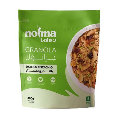 نولما جرانولا بالتمر و الفستق نباتي - 400 جرام