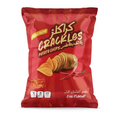 Nadec Crackles Potato Chips Chili Flavor - 40g