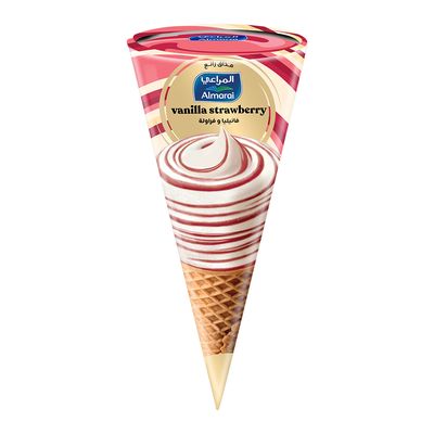 Almarai Ice Cream Cone Vanilla And Strawberry - 120ml