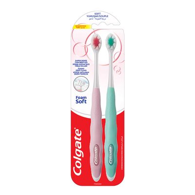 Colgate Toothbrush Foam Soft 2 Pieces