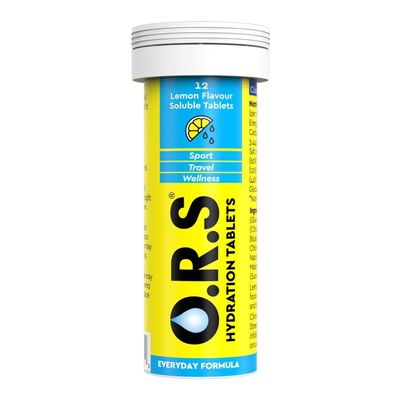  أو آر إس أقراص ترطيب بنكهة الليمون - 12 قرص