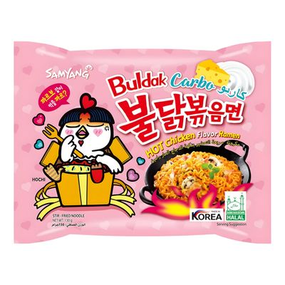 Samyang Buldak Noodles Ramen Hot Chicken With Carbonara Flavor 130 G