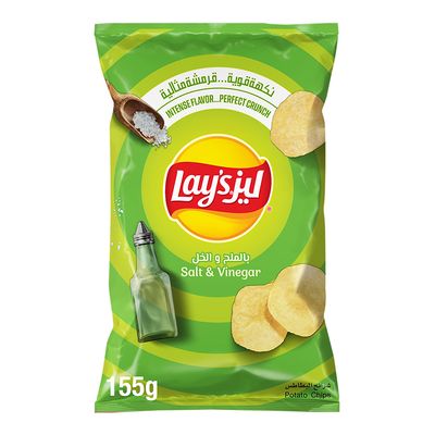 Lay's Chips Potato Chips with Salt and Vinegar flavor 155g