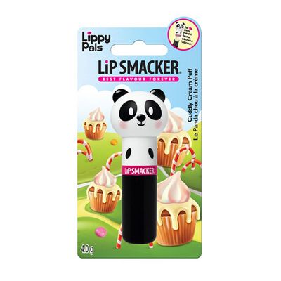 Lip Smacker Lip Balm Cuddly Cream Puff Flavor -  Lippy Pals Panda - 4.0g