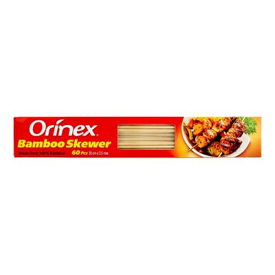 Orinex Bamboo Skewer 30 Cm X 3.5 Mm 60 Pieces
