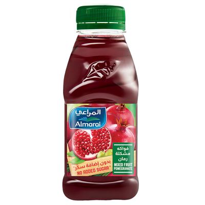 Almarai Juice Mixed Fruit Pomegranate Flavor No Added Sugar 200 ML